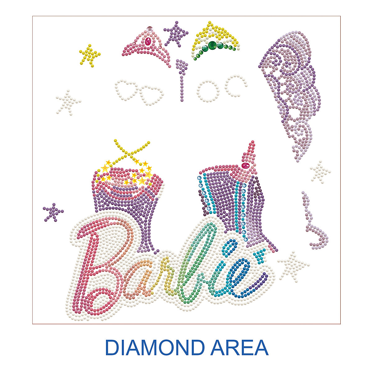 DOTZ BOX® Original Diamond Painting Set Barbie "Fantasy" 28 x 28 cm
