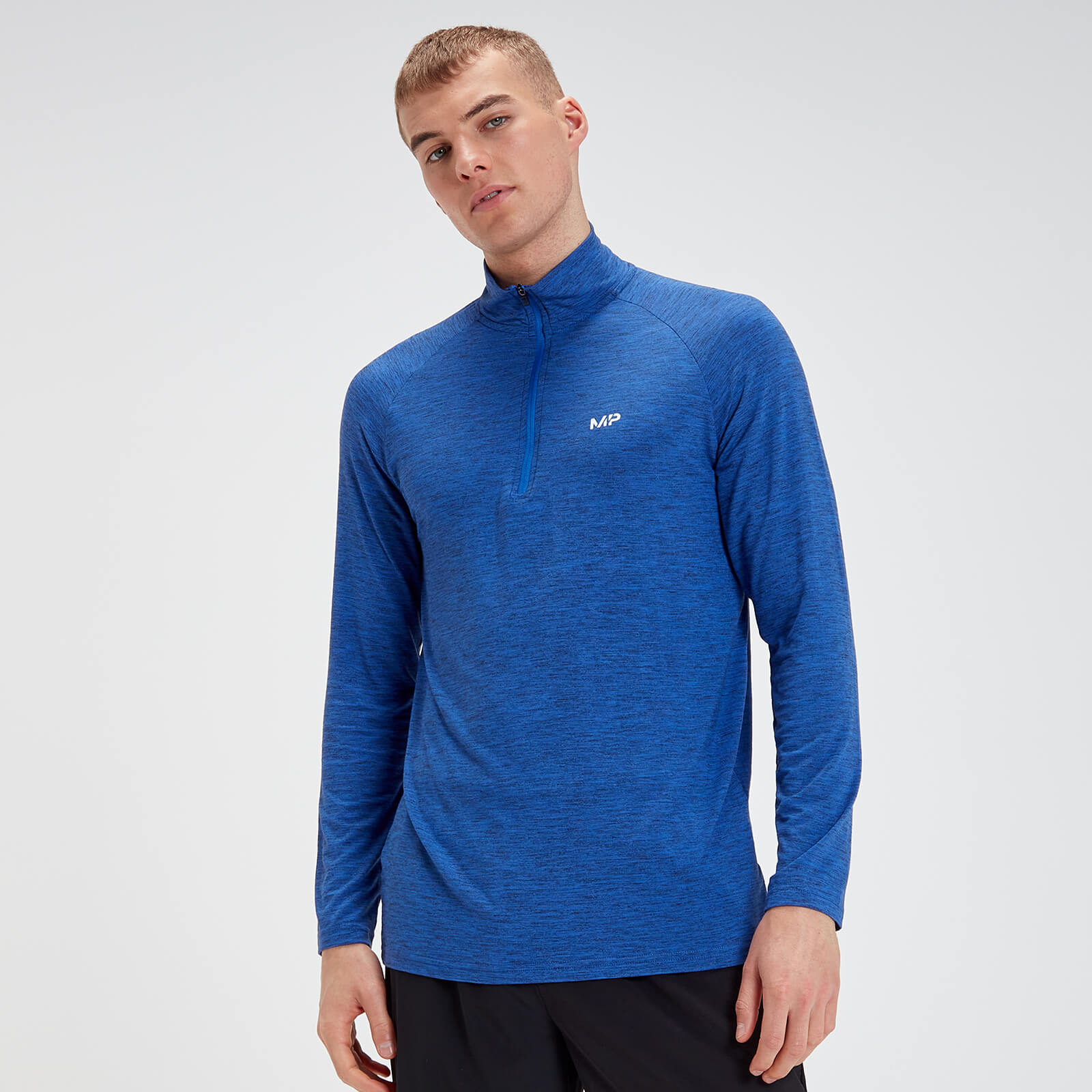 MP Performance 1/4 Zip - Noir et Bleu