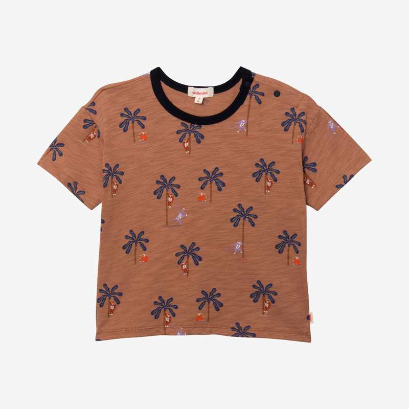T-shirt bébé garçon micro palmiers beige Catimini