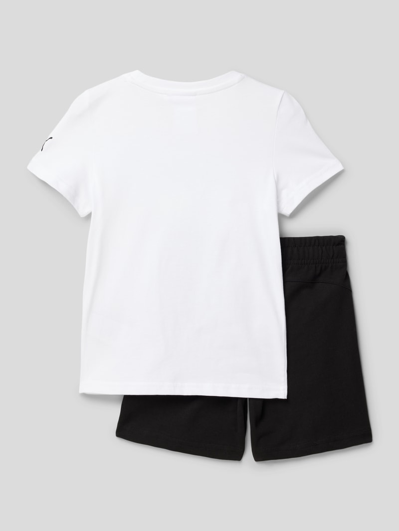 T-Shirt und Shorts im Set mit Spongebob®-Print in weiß