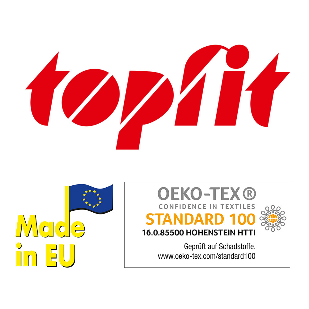 TOPFIT XXL-Ultrasoft-Komfort- Fitnessmatte - Anthrazit