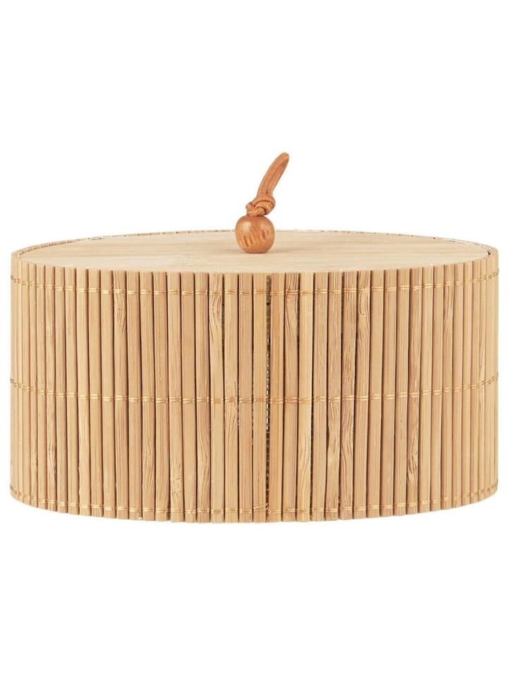 IB Laursen Schachtel mit Bambusdeckel oval in natur günstig kaufen onesize