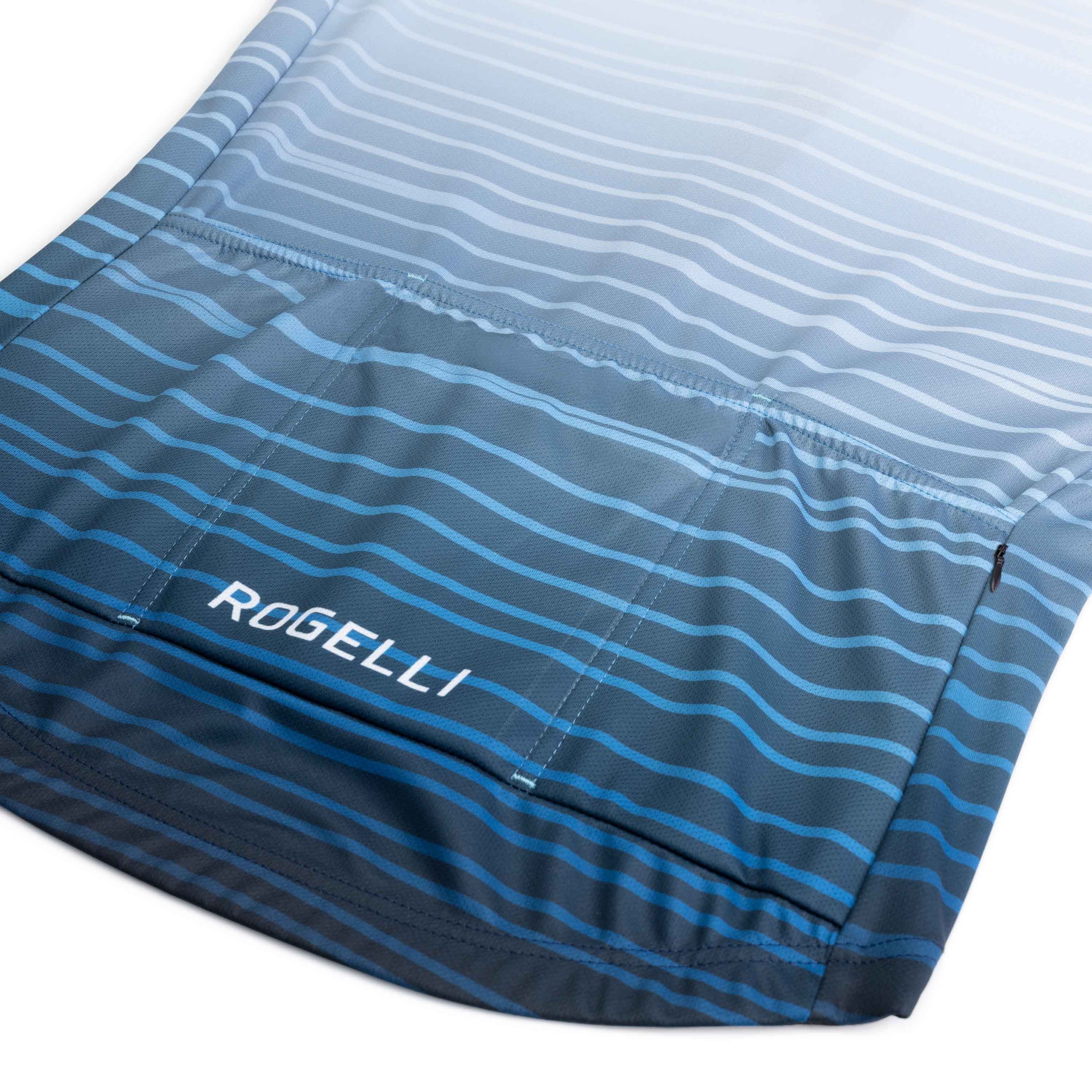 Rogelli Surf Blau/Weiß Herren Radtrikot Kurzarm