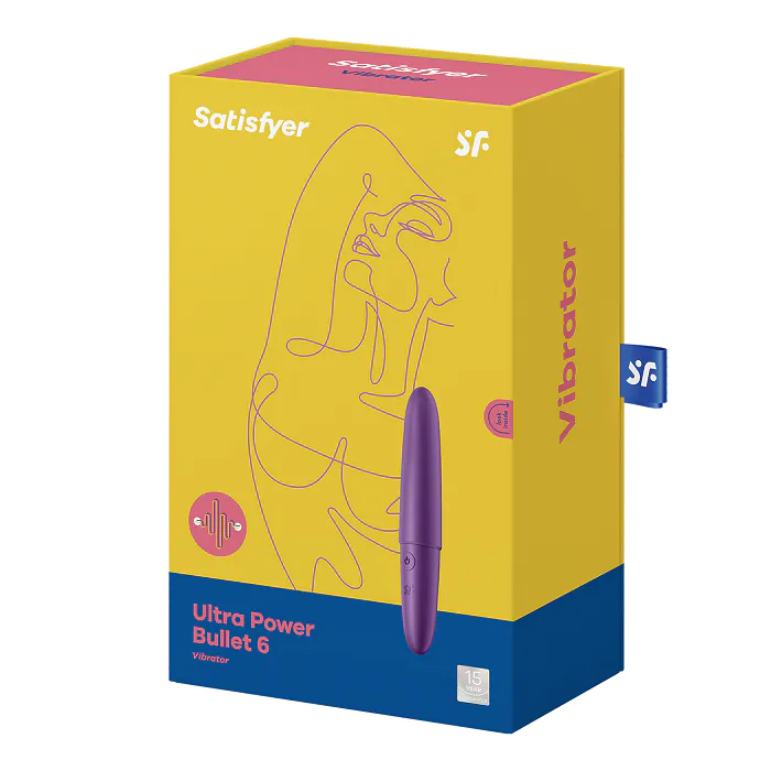 „Satisfyer Ultra Powet Bullet 6“ violetinis masažuoklis