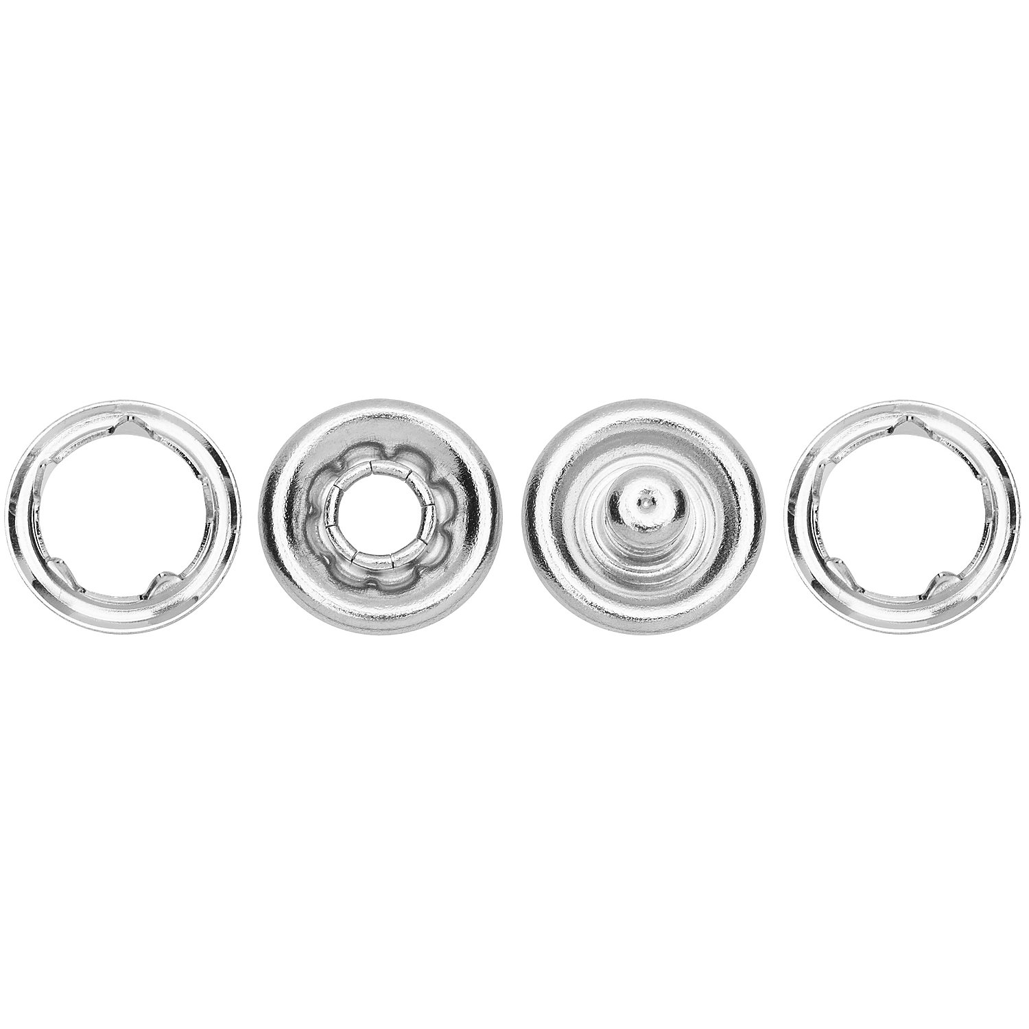 buttinette Jersey-Druckknöpfe, Größe: 9 mm Ø, Inhalt: 15 Stück