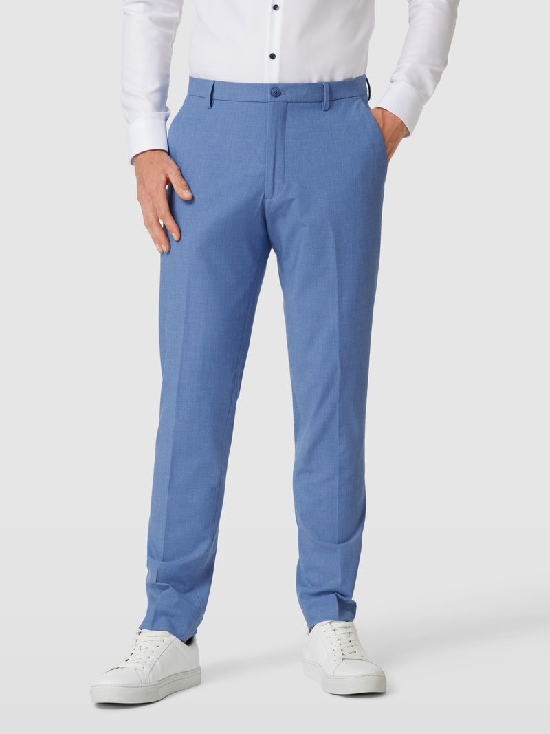 Stoffhose mit französischen Eingrifftaschen Modell 'Steve' in blau