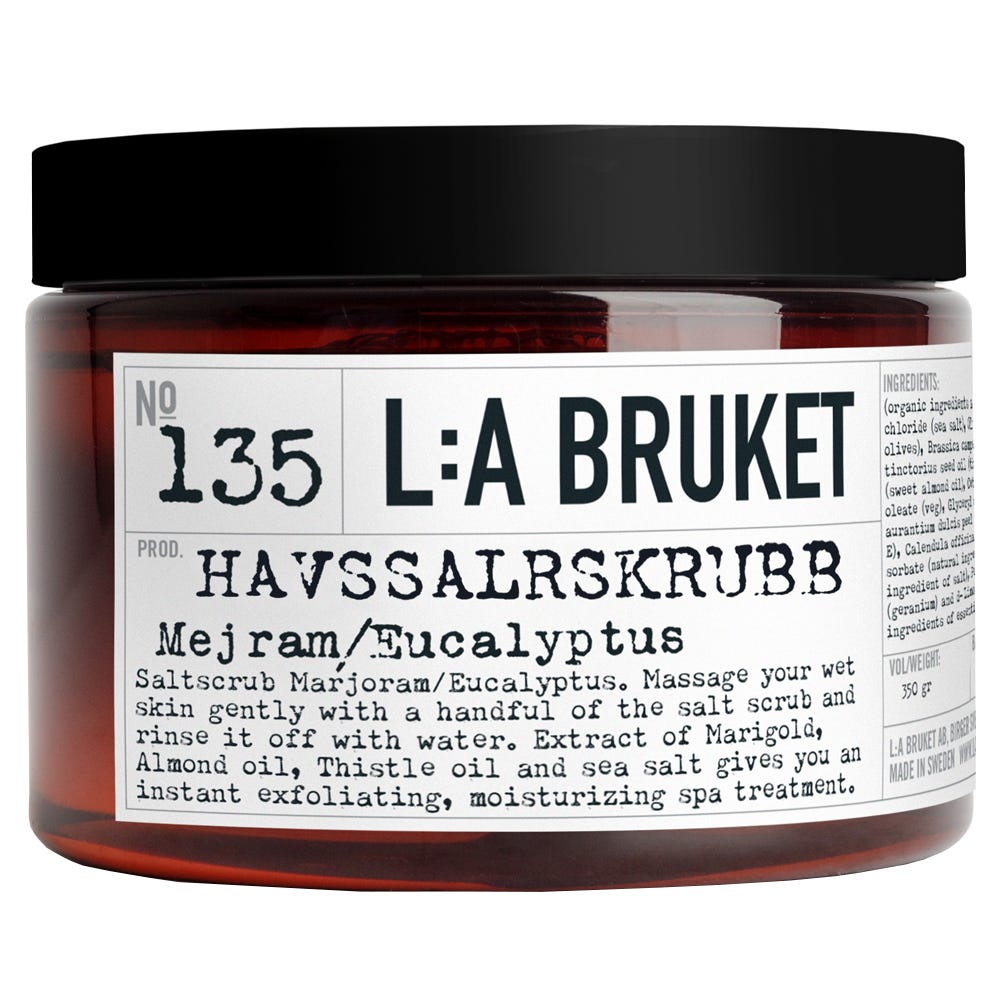 L:A BRUKET No.135 Salt Scrub Majoram/Eucal. 350 ml