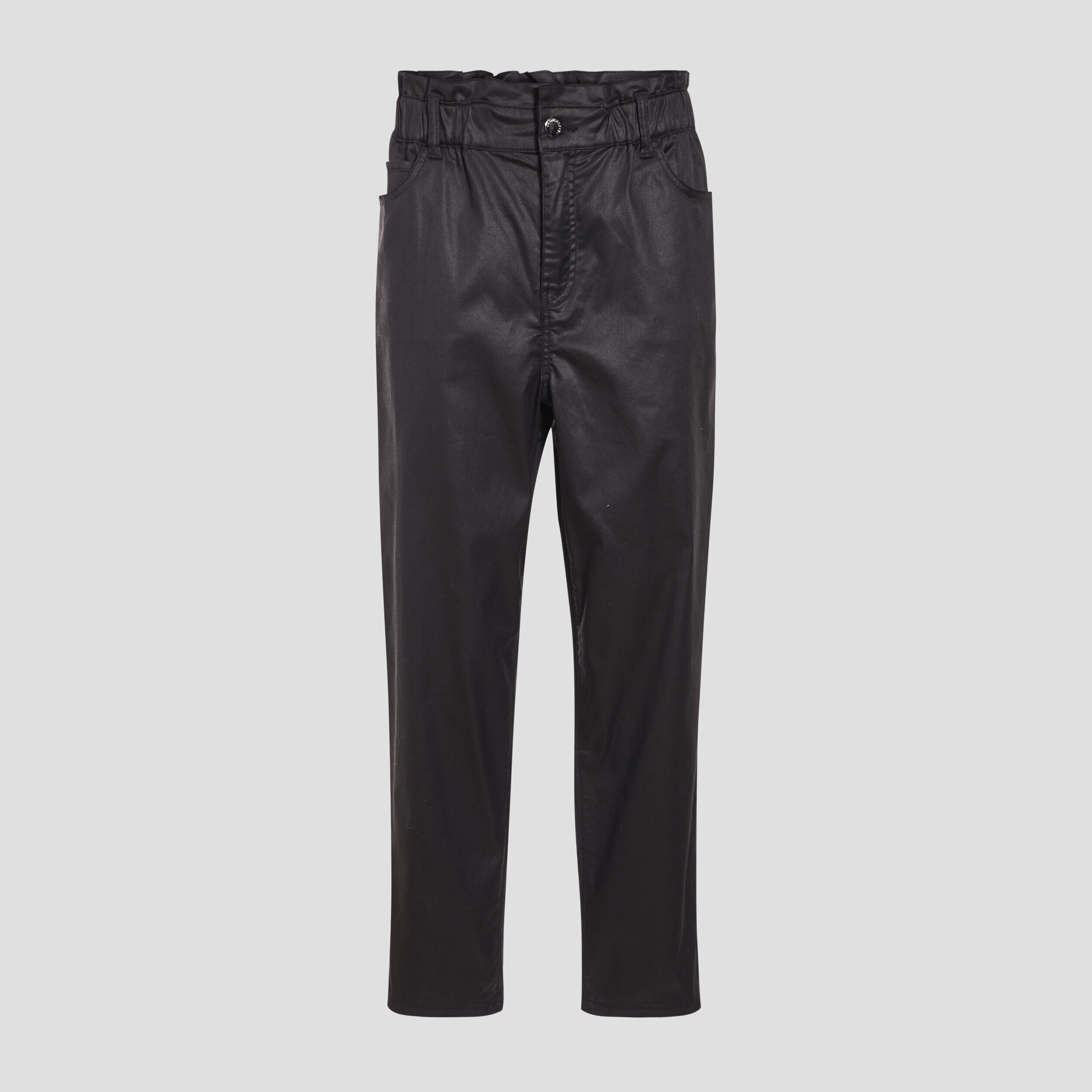 Pantalon mom enduit denim noir enduit femme | Cache Cache