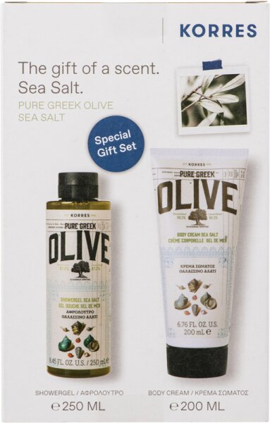 KORRES Olive Sea Salt 1+1 Set Körperpflegeset