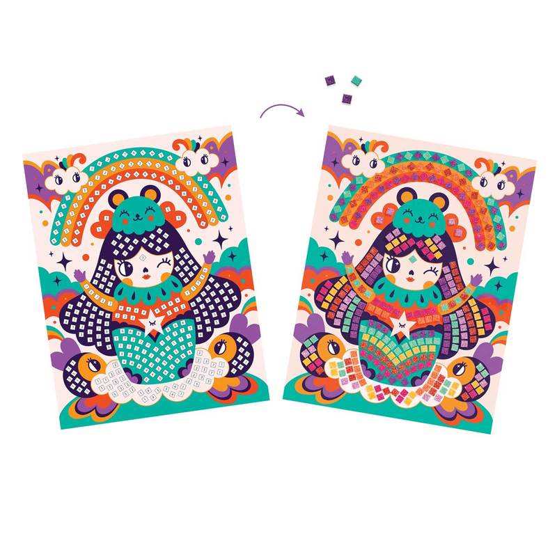 Mosaïques Kokeshis Djeco