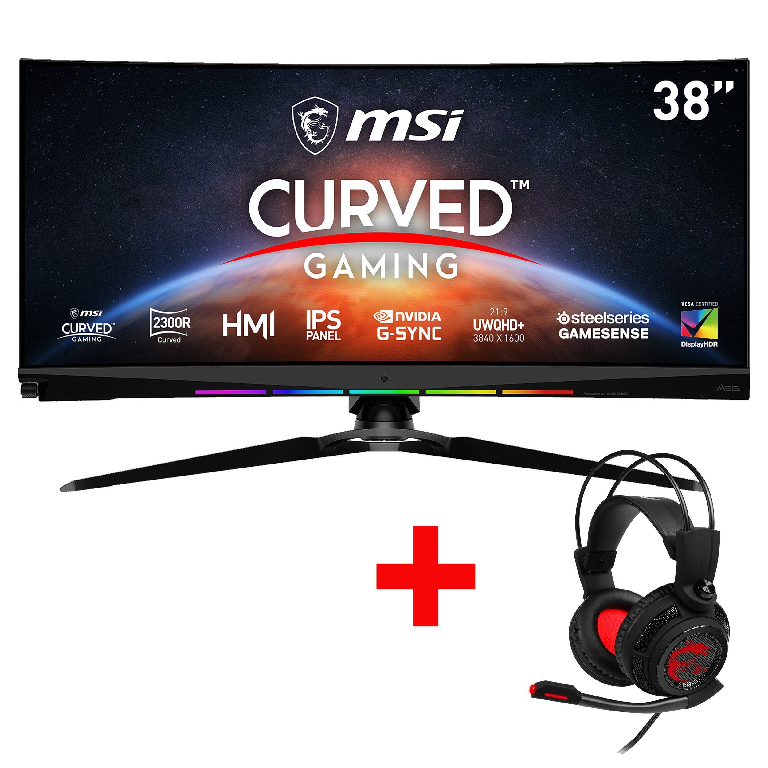MSI Optix MEG381CQRDE Plus Curved-Gaming-LED-Monitor (95,25 cm/37,5 