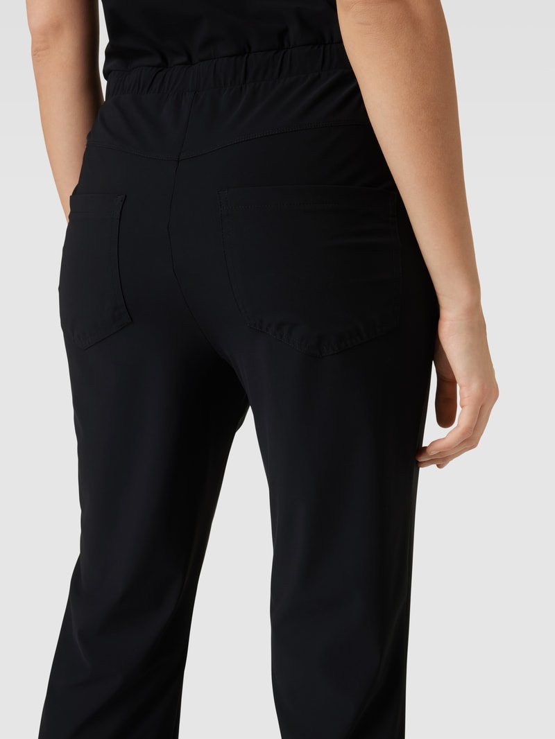 Jumpsuit mit Rundhalsausschnitt Modell 'Ecetera' in schwarz