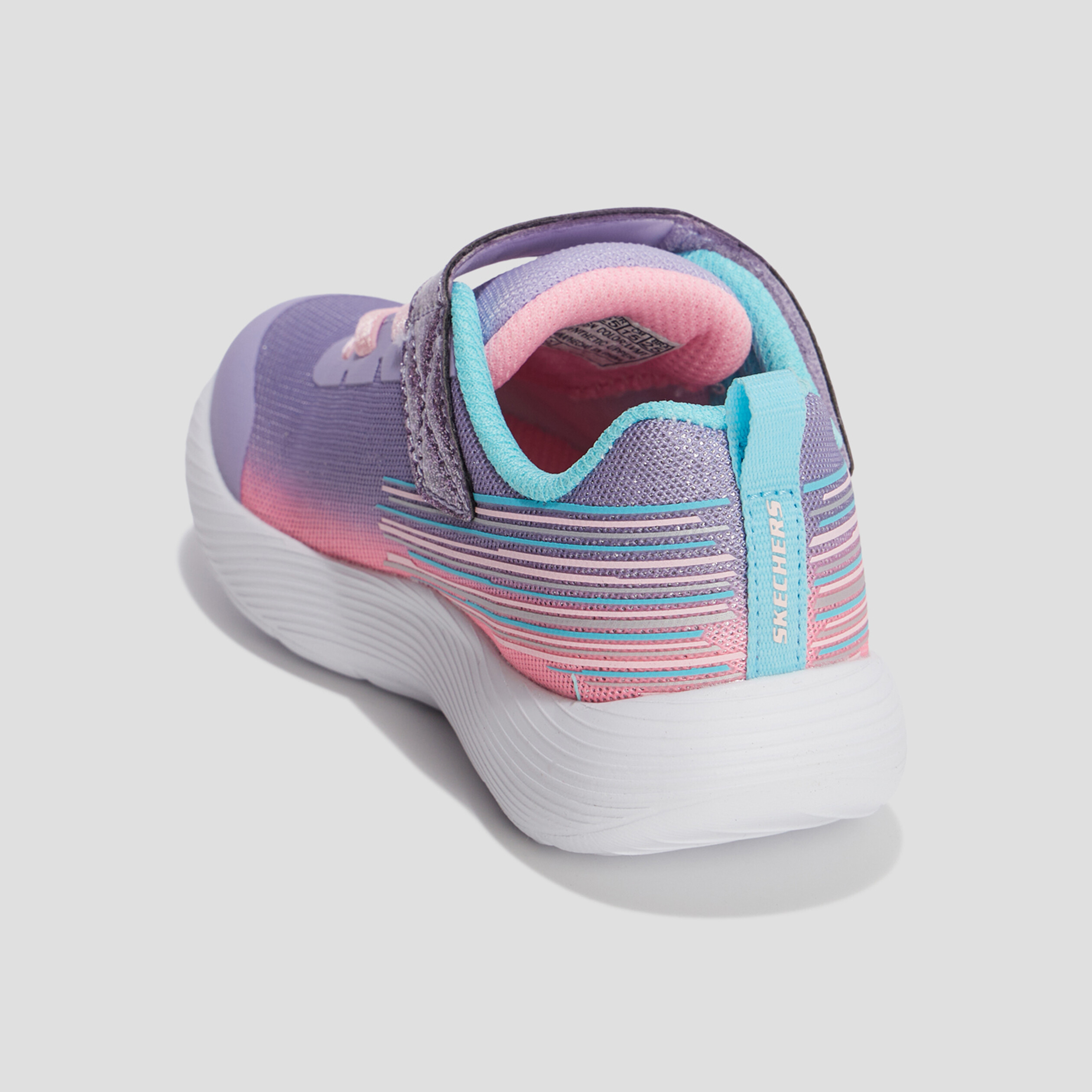 Baskets à scratchs Skechers Shimmer bleu lavande fille | La Halle