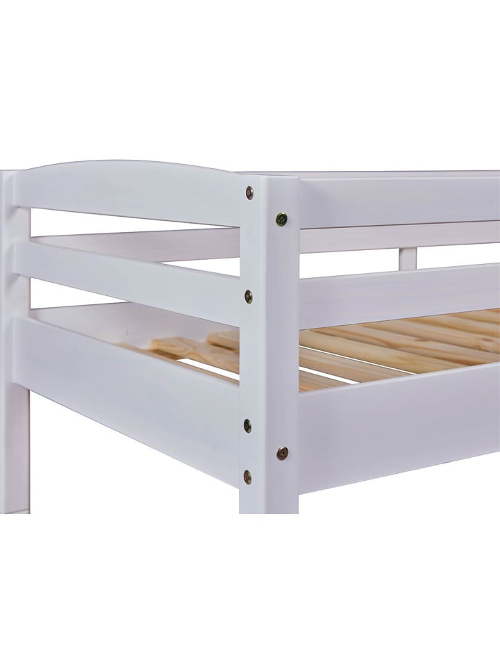 ebuy24 Etagenbett Ancki Weiß 210 x 102 cm günstig kaufen onesize