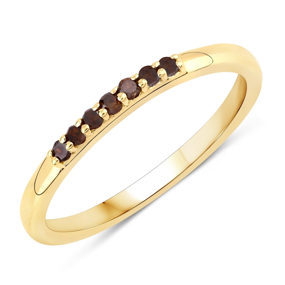 Rafaela Donata Bague Argent sterling Diamant en Or jaune Bague