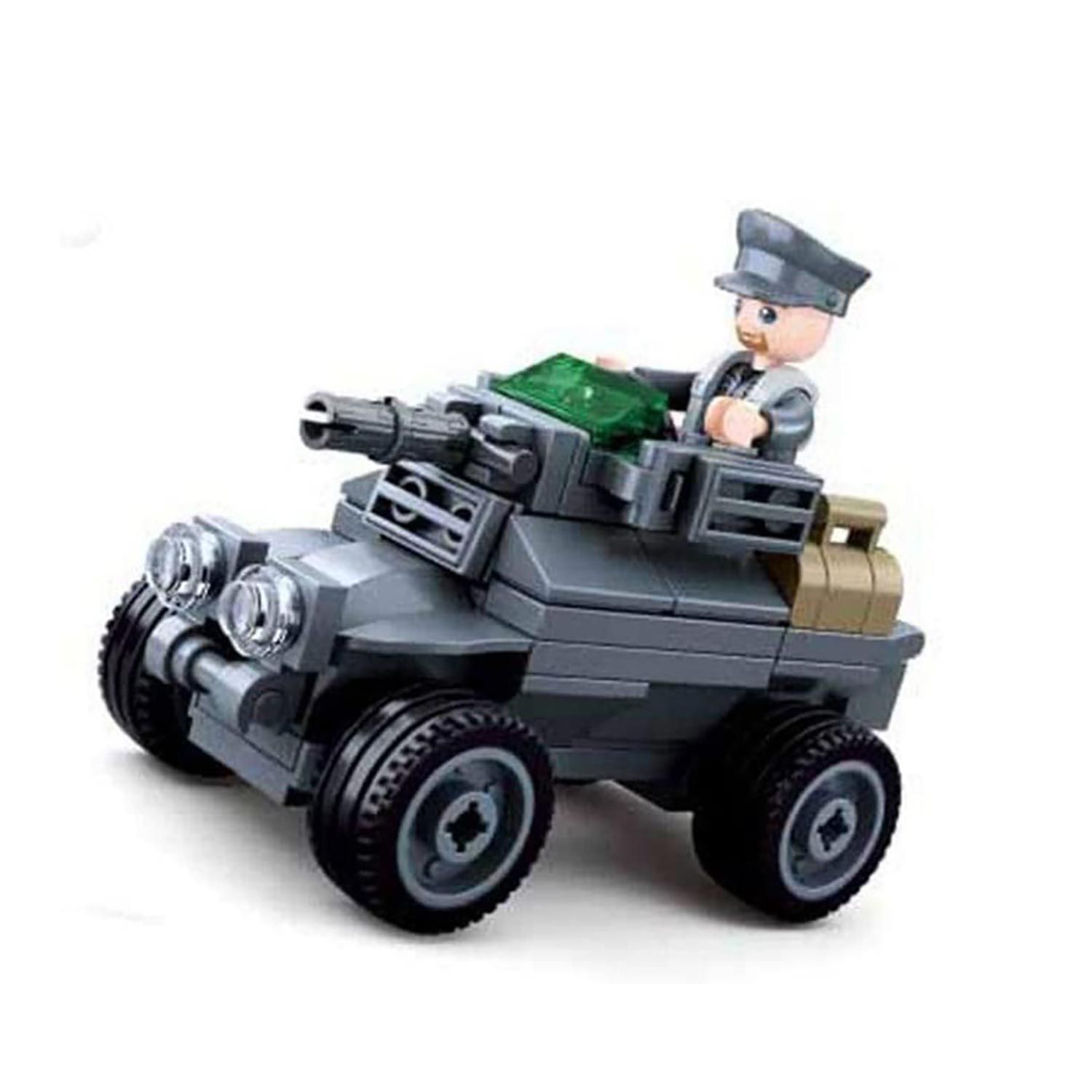WWII - Mini-Set Panzerfahrzeug - Bausteine Set M38-B0680C