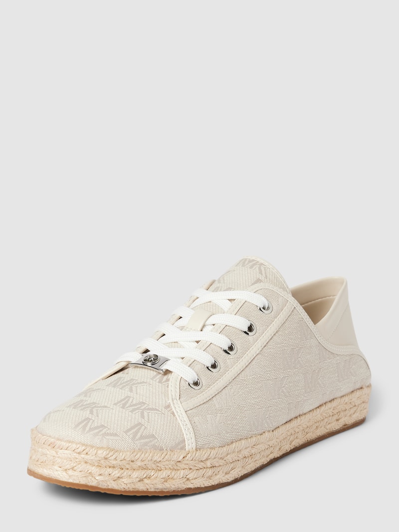 Sneaker mit Label-Details Modell 'LIBBY' in offwhite