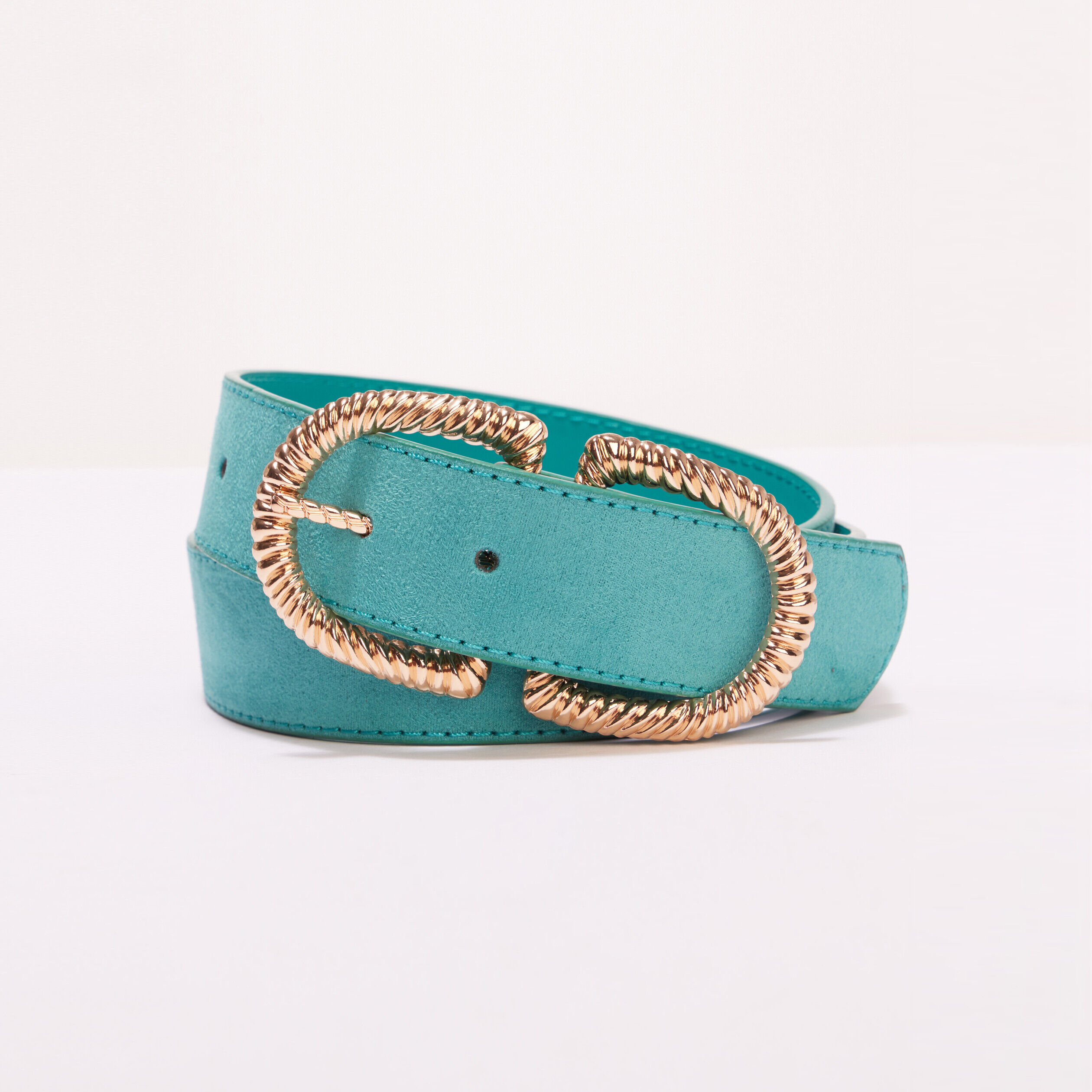 Ceinture double boucle vert femme | Cache Cache