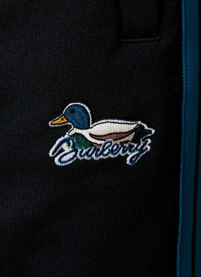 Burberry taisna piegriezuma sporta bikses ar izšuvumu no logotipa