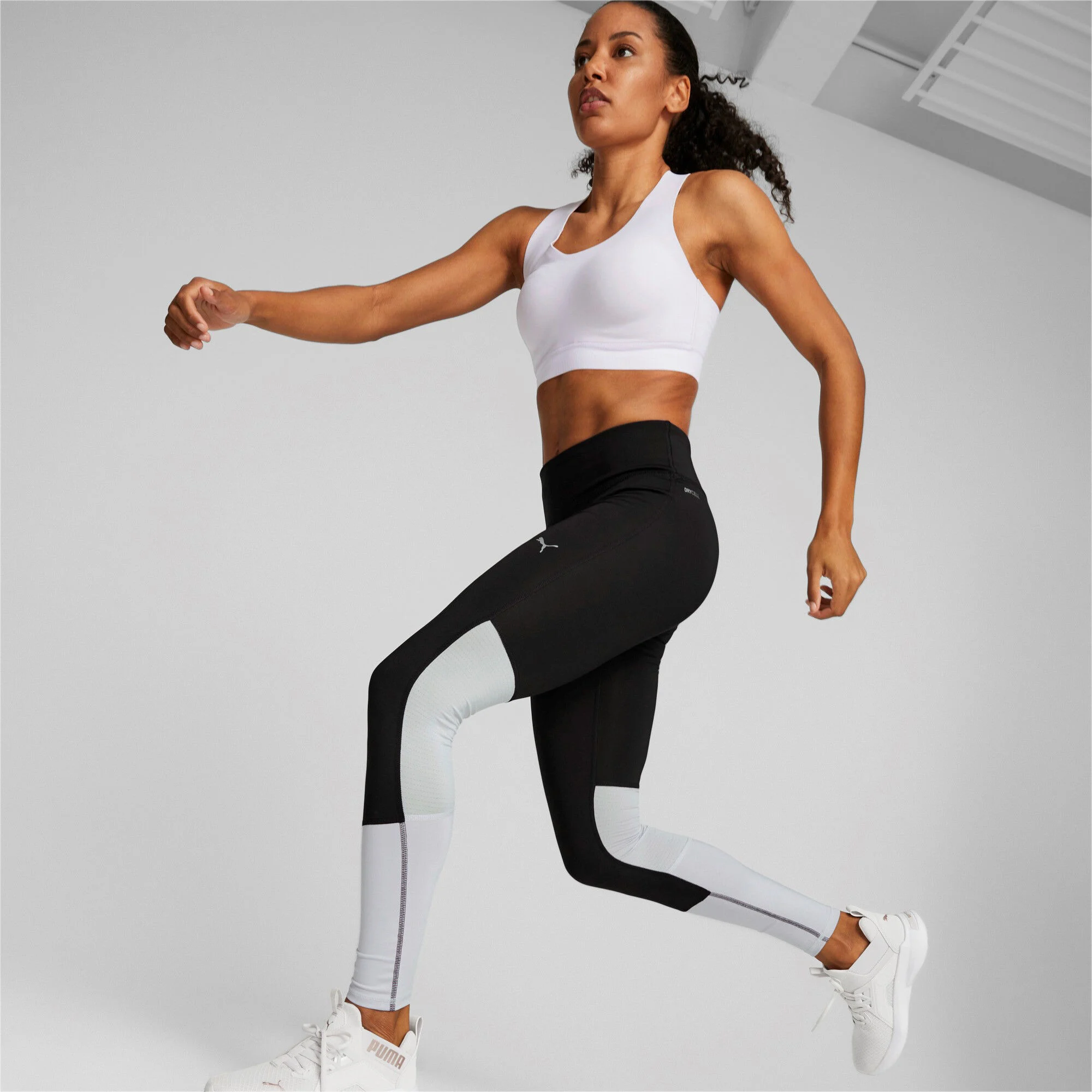 Run Favorite Regular Rise Long Tight Damen - Schwarz, Flieder