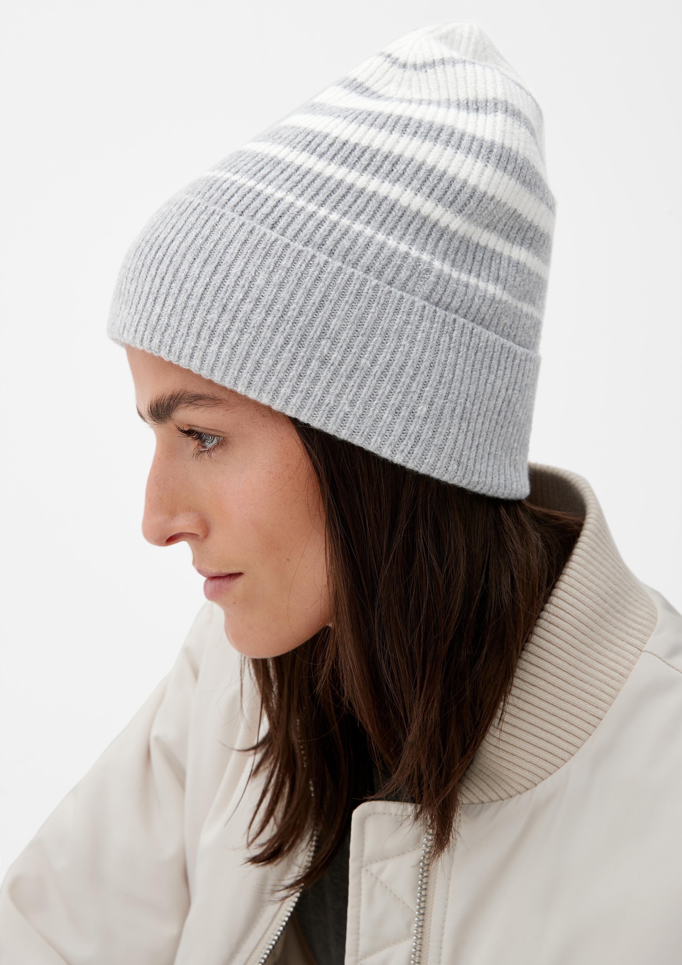 Strickmütze aus Wollmix  2124345-94X8