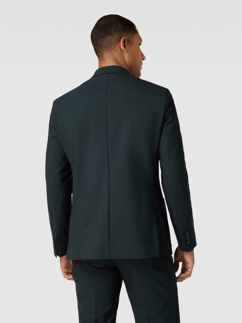 Slim Fit Anzug mit Strukturmuster in dunkelgrün