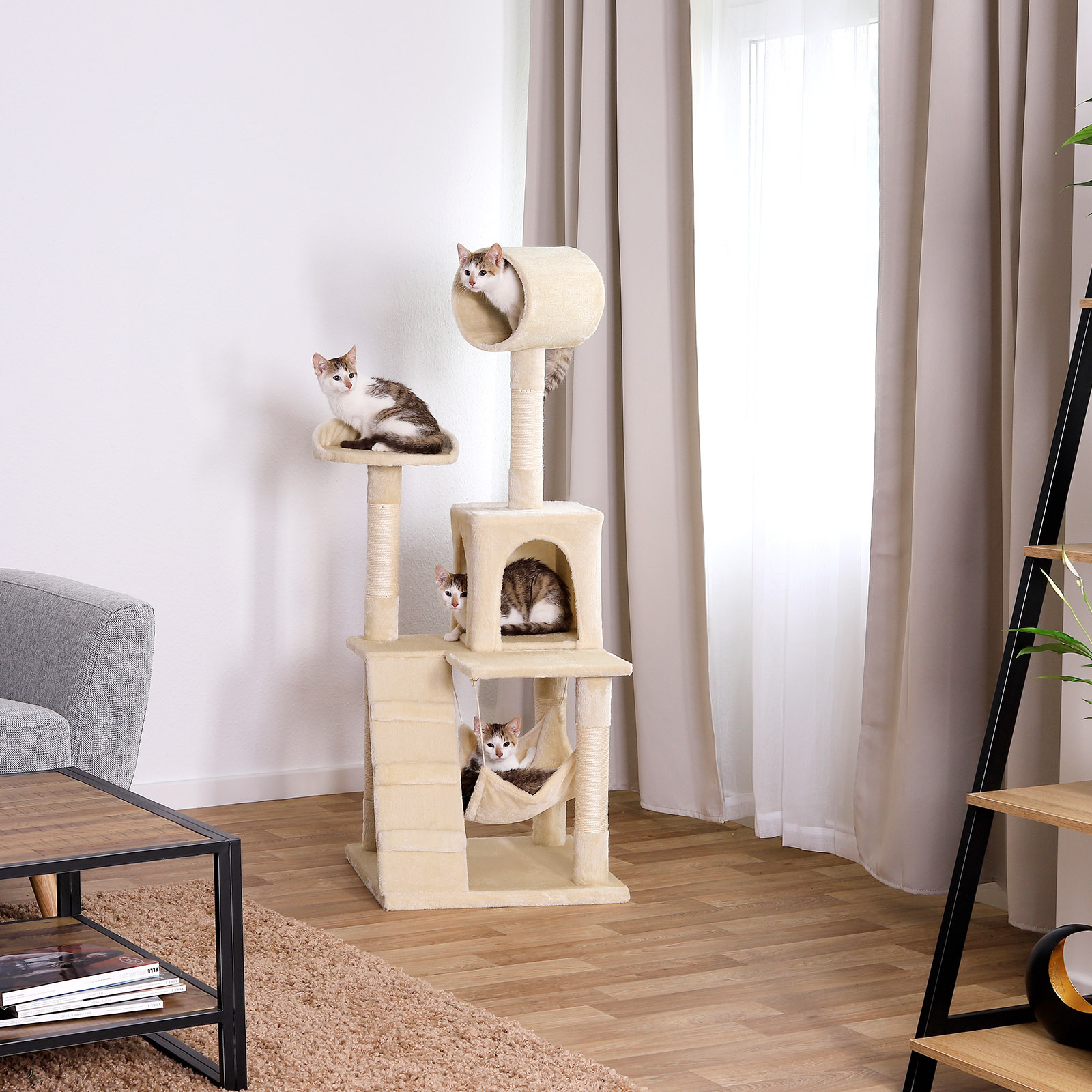 Lionto Kratzbäume Lionto Kratzbaum, Höhe 133 cm beige