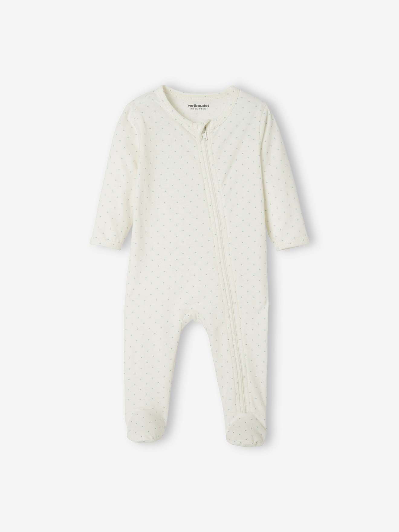 Vertbaudet 3er-Pack Baby Strampler, Jersey BASIC Oeko-Tex - pack wollweiß