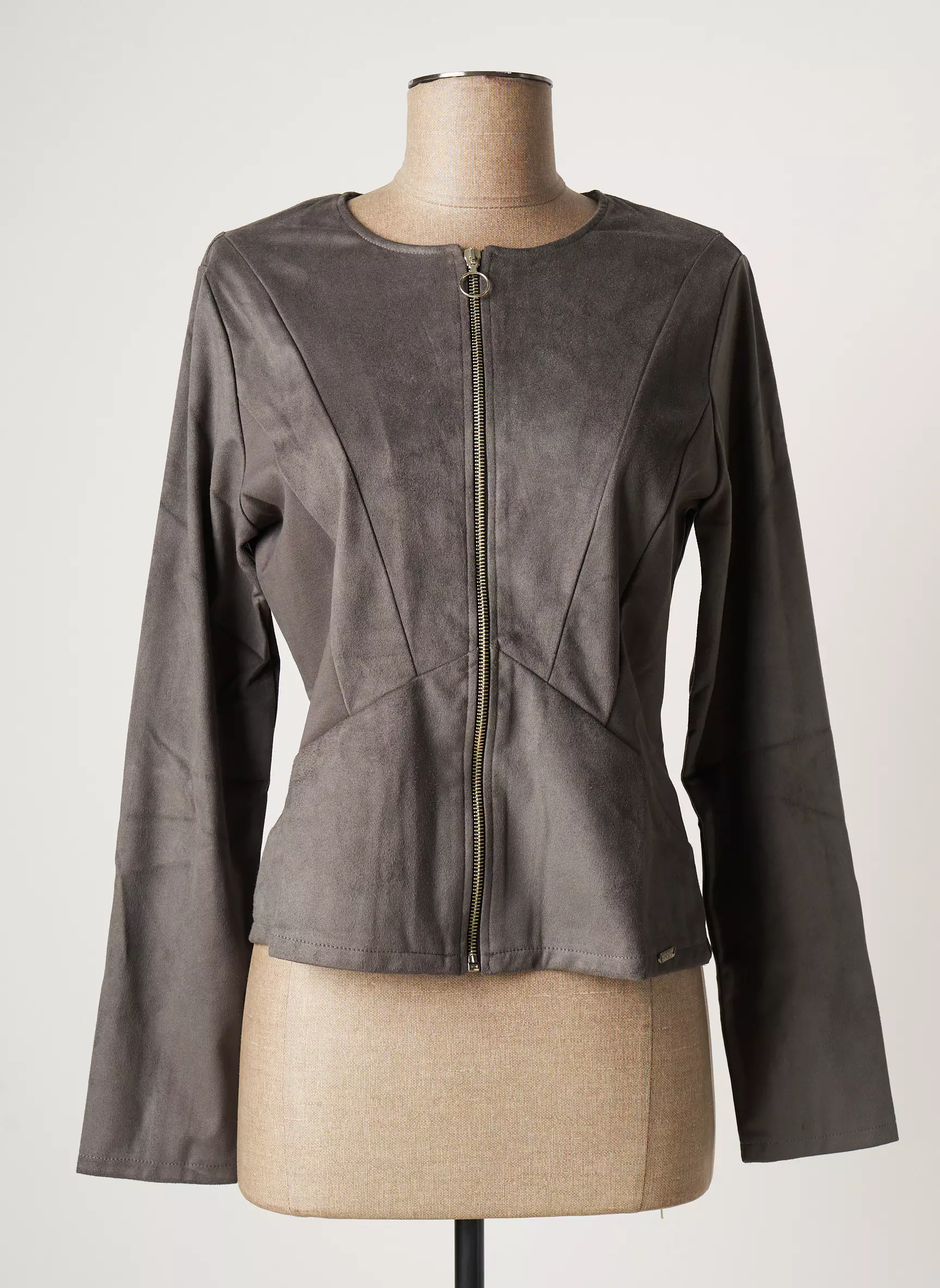 Maloka Vestecasual Femme couleur gris
