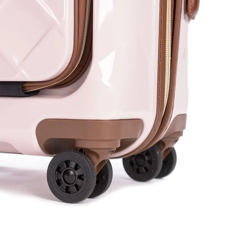 Stratic Leather&More - Hartschalen-Koffer S (mit Vortasche) - Rose