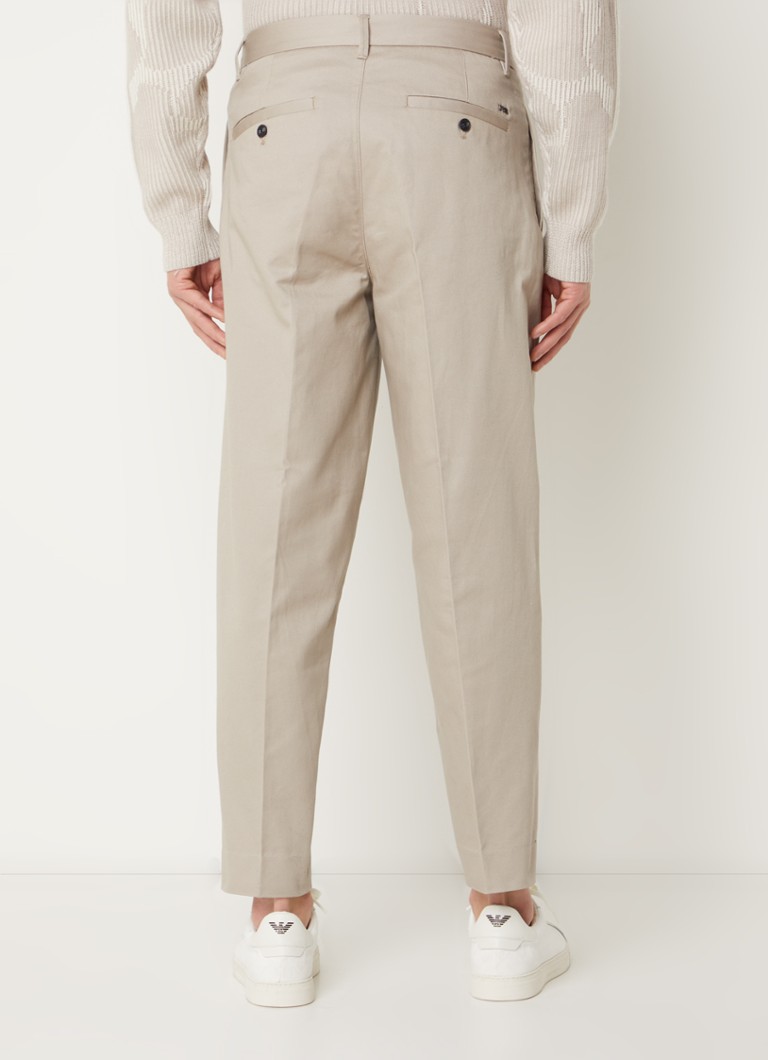 Emporio Armani Tapered fit chino ar steekzakken