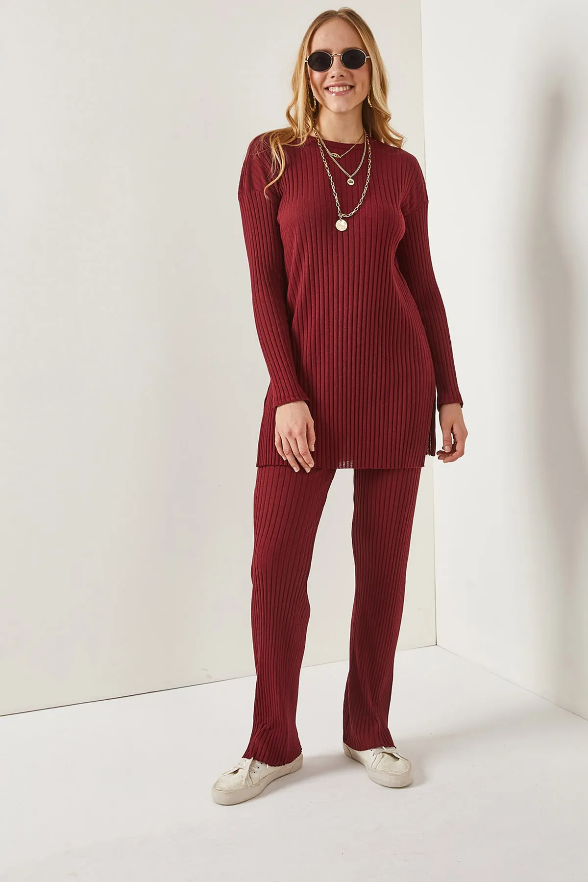 Olalook  Zweiteiler - Bordeaux - Regular Fit