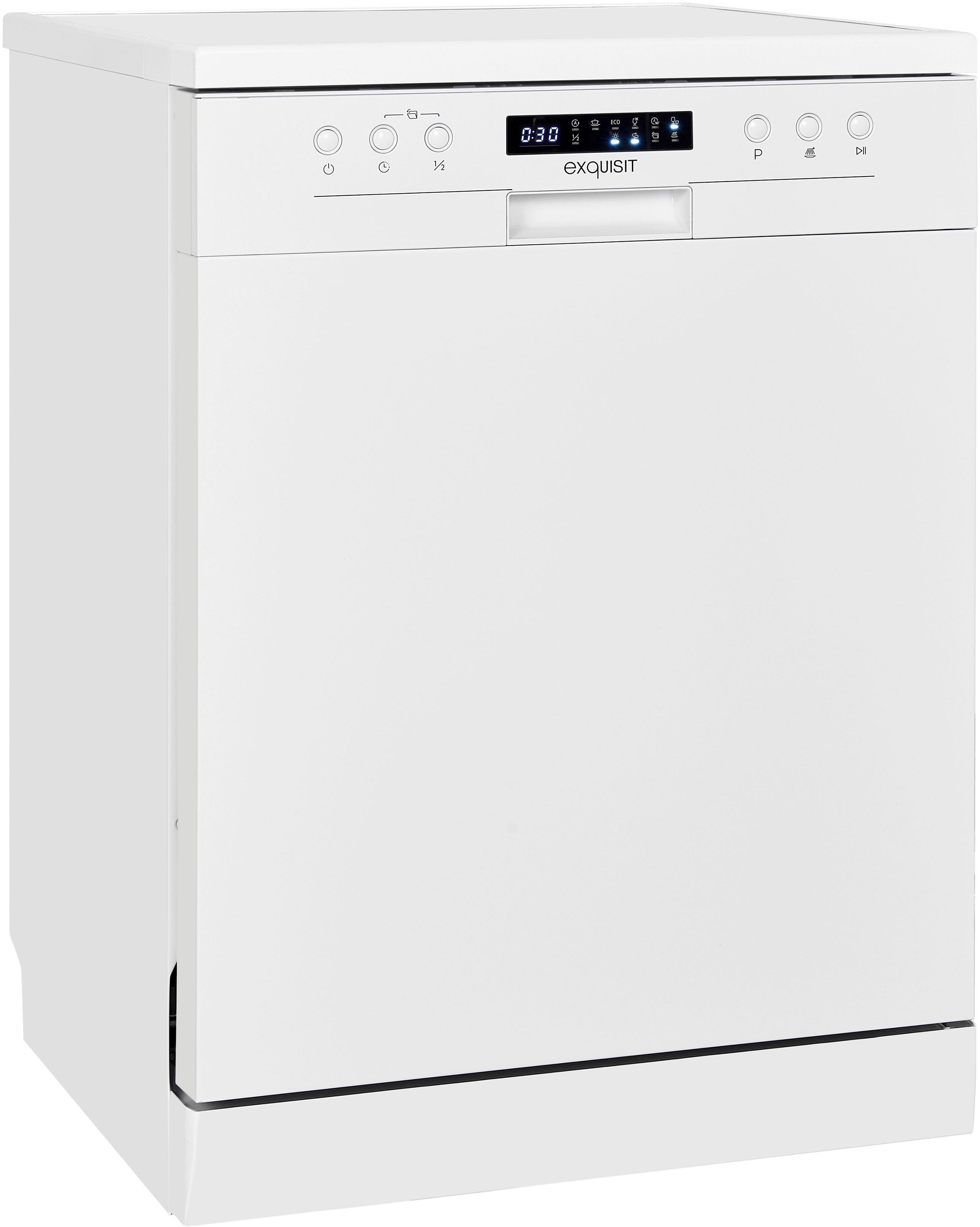exquisit Standgeschirrspüler, GSP9414-030D weiss, 14 Maßgedecke