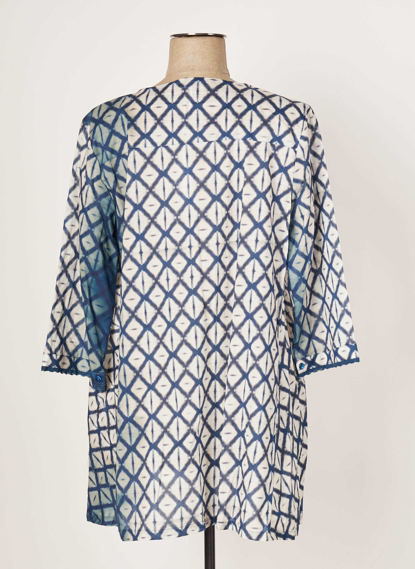 Franck Anna Tuniquemanchelongue Femme couleur bleu