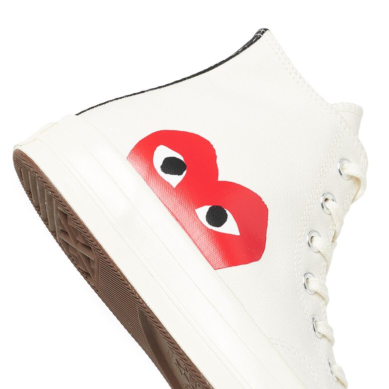 Comme des Garcons Play Chuck Taylor High off white