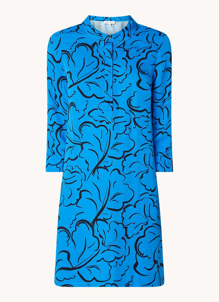 Vestido túnica corto estampado azul marino de Phase Eight