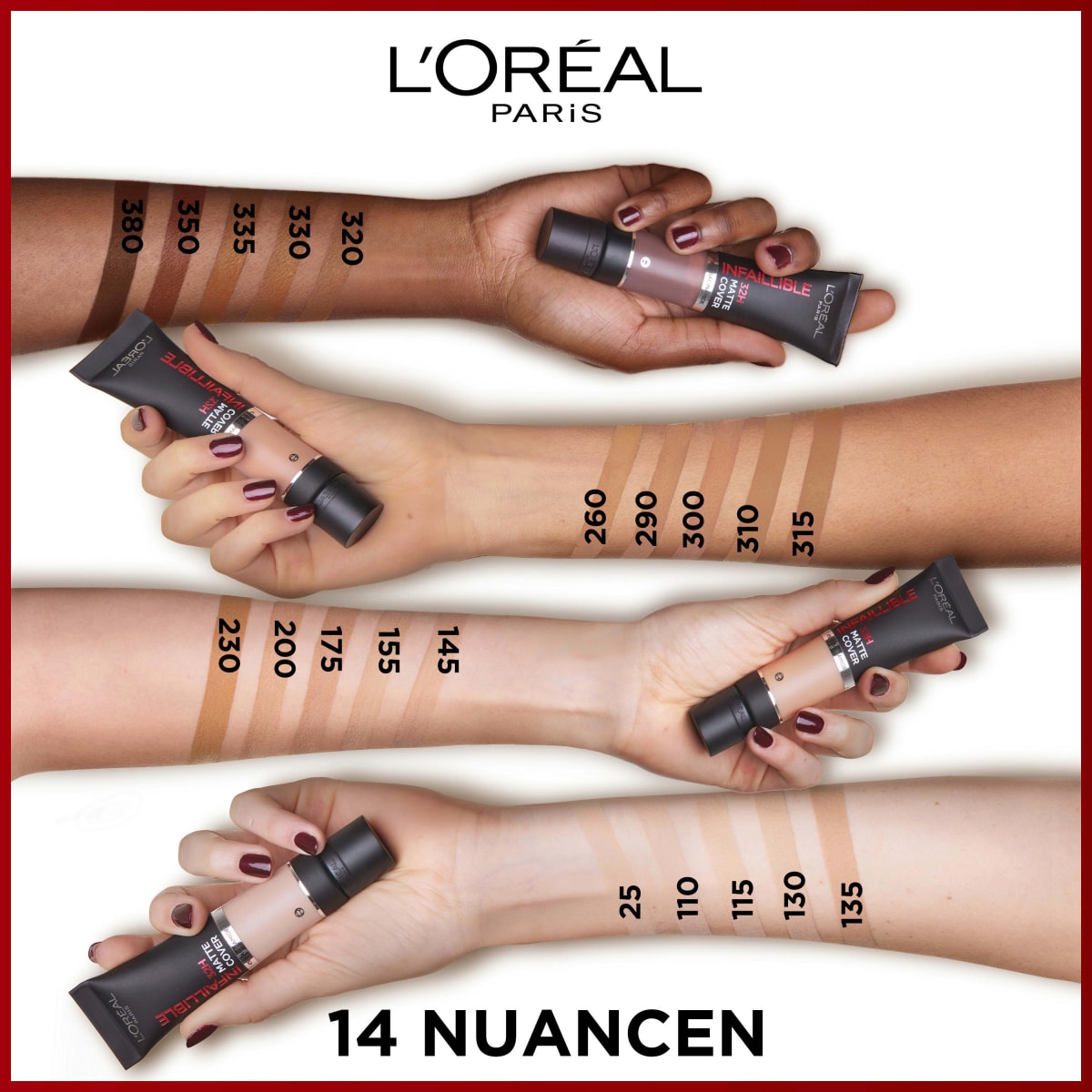 Foundation Infaillible 32H Matte Cover 115 Beige Dore/Golden Beige, 30 ml
