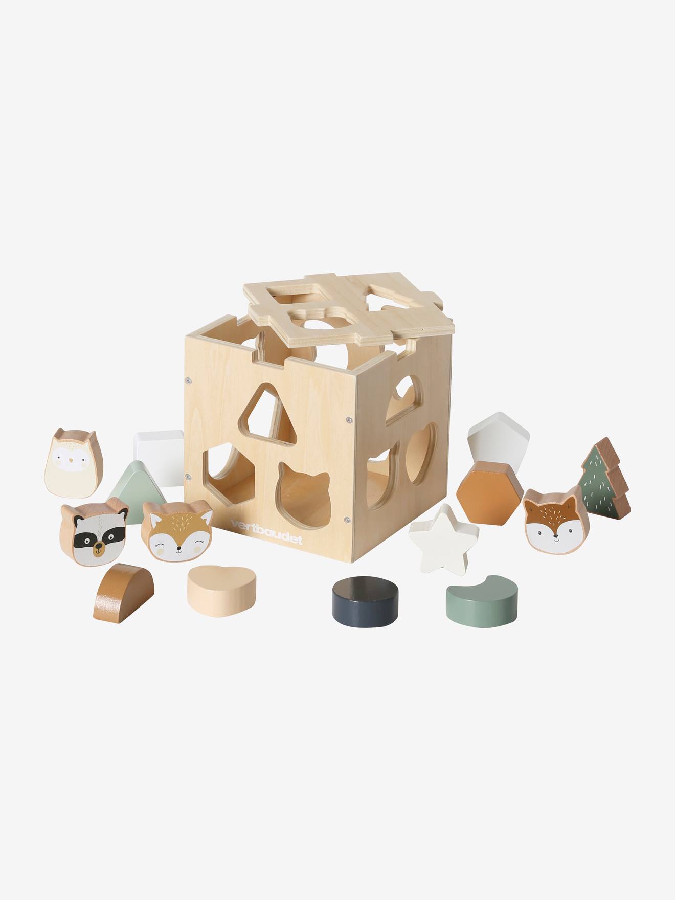 Boîte des animaux à encastrer GREEN FOREST en bois FSC® multicolore