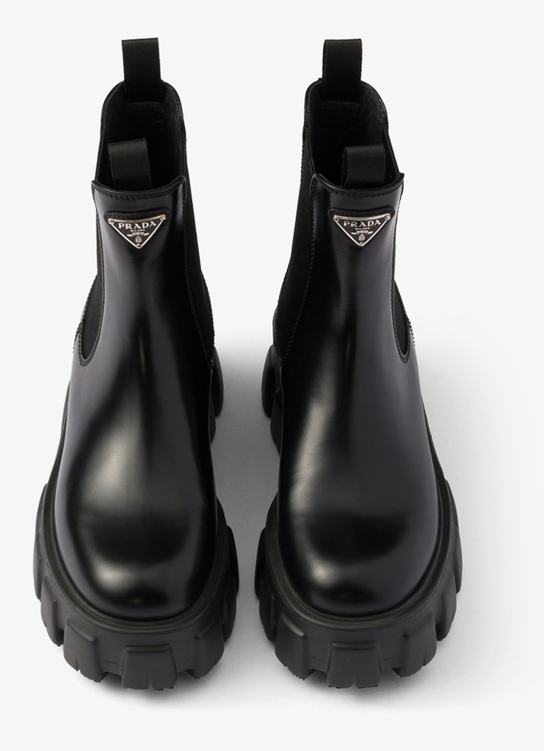 Prada  Monolith chelsea boot van leer