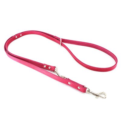 Heim Verstellbare Führleine mit Ziernaht, pink