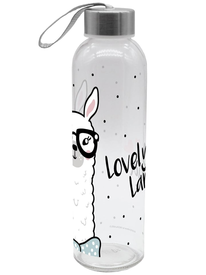 Geda Labels Trinkflasche Lovely Lama in Schwarz - 500 ml günstig kaufen onesize