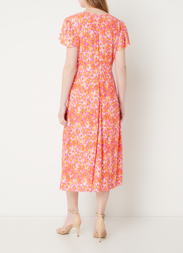 Robe-chemise midi Delphine de French Connection, imprimée et à manches bouffantes