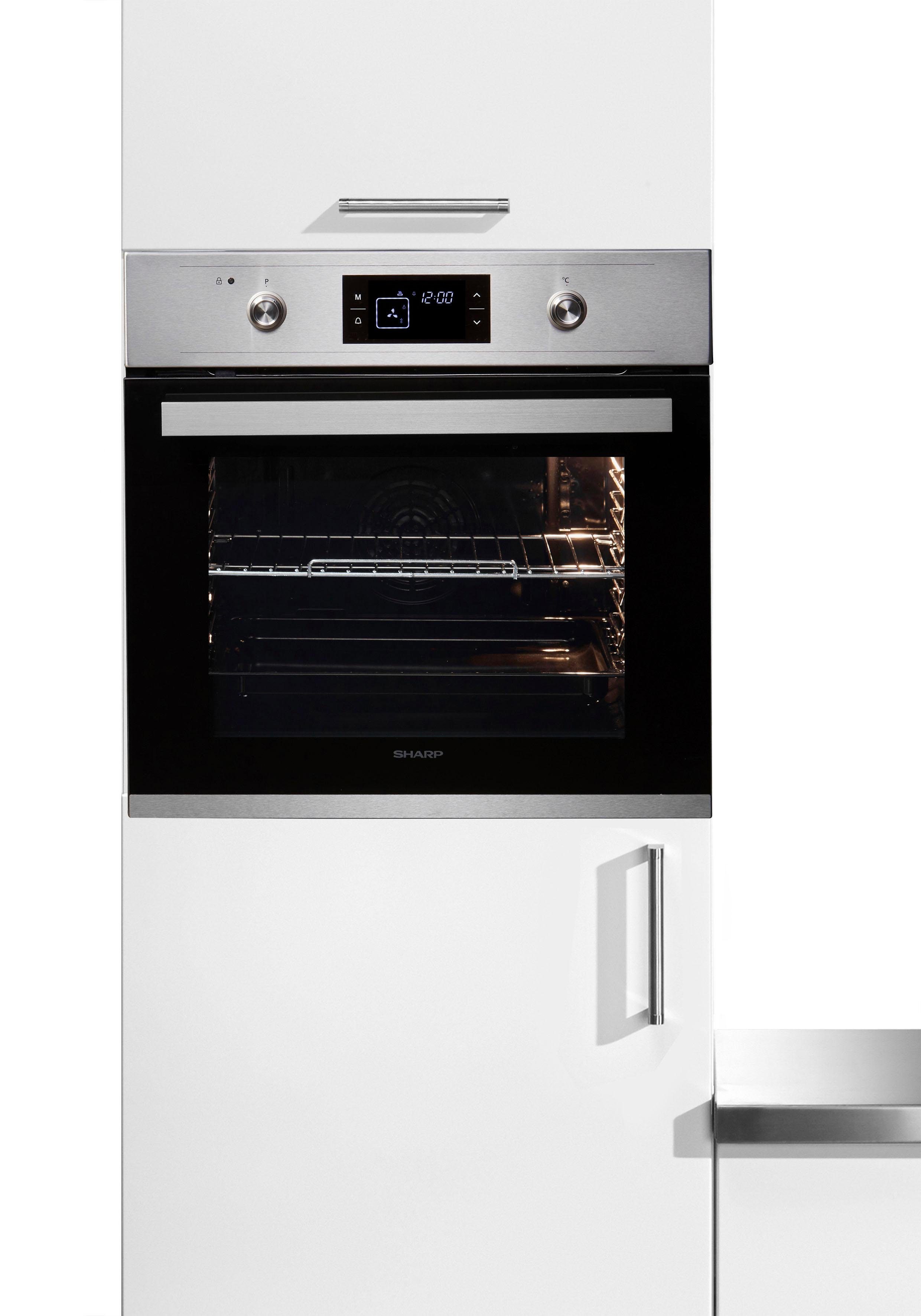 Sharp Pyrolyse Backofen K-61V28IM1-EU, Pyrolyse-Selbstreinigung