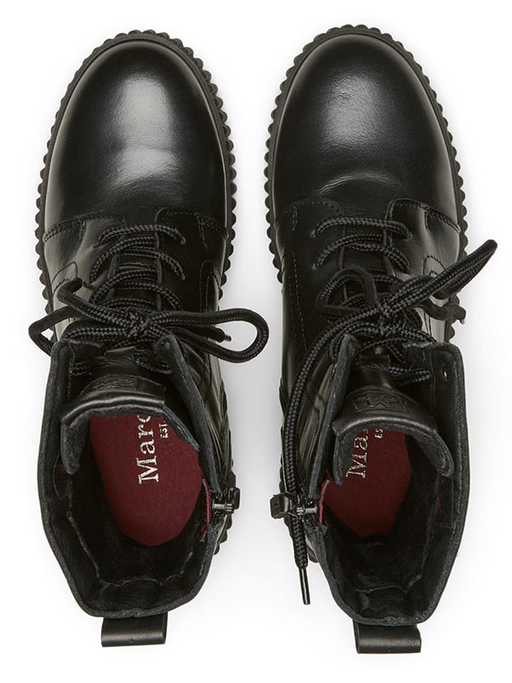 Marc O'Polo Shoes Leder-Boots in Schwarz günstig kaufen