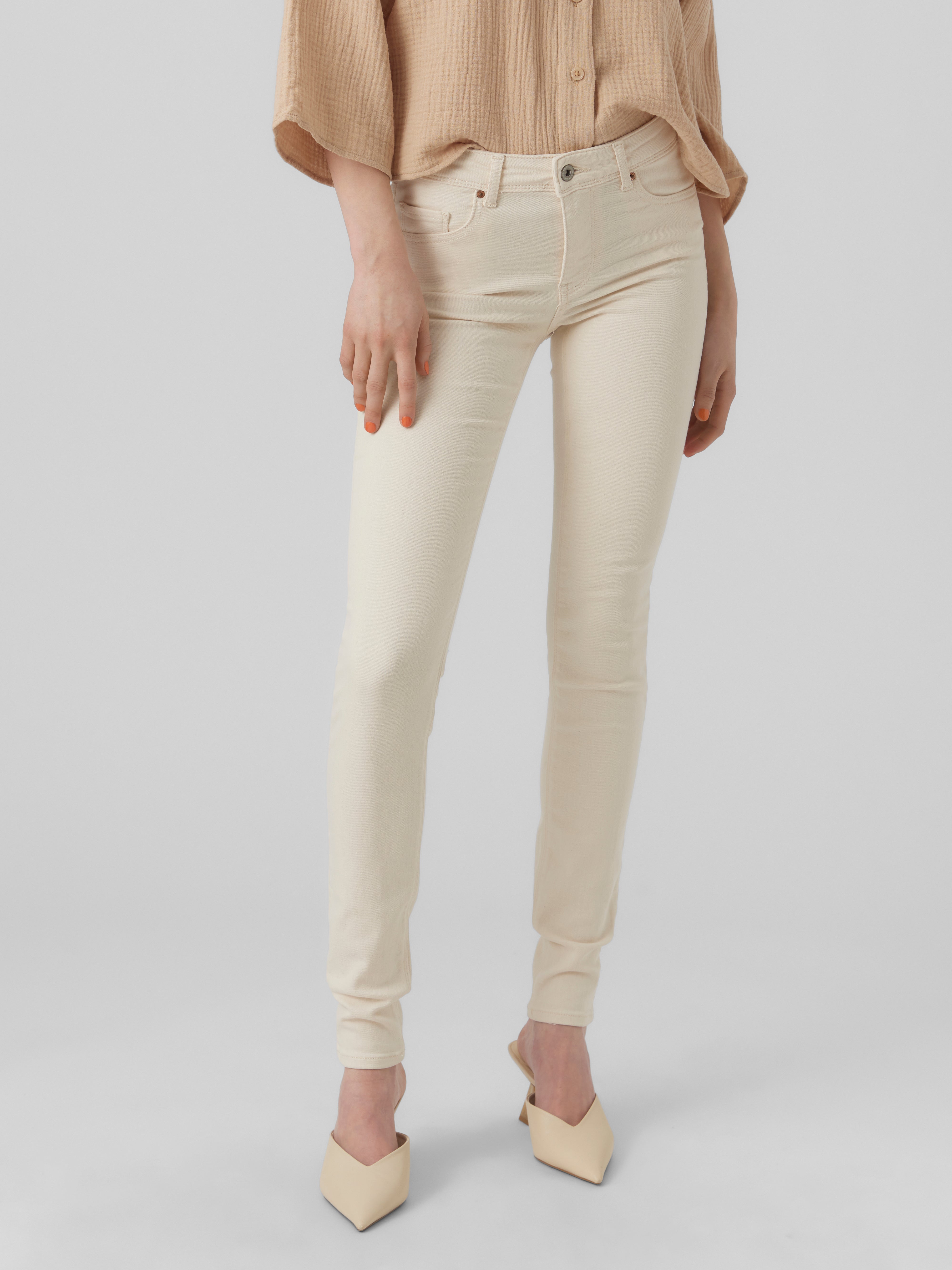 VMLUX Mid Rise Slim Fit Jeans