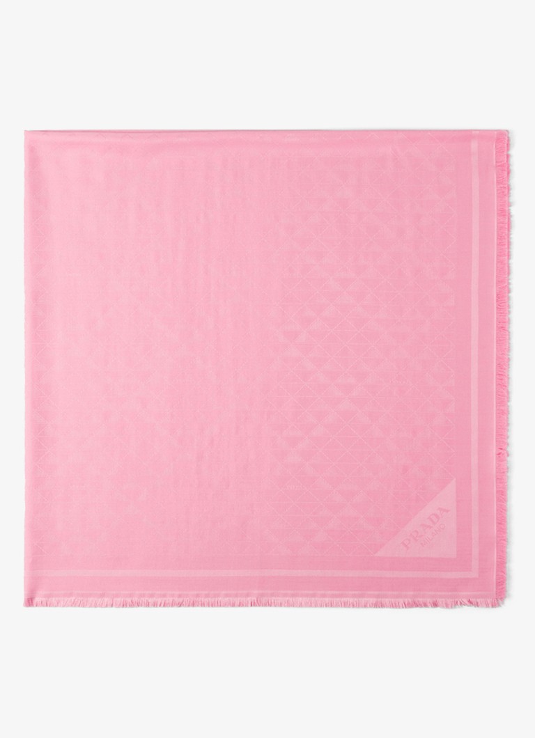Prada  Sjaal in zijdeblend met jacquard dessin 140 x 140 cm