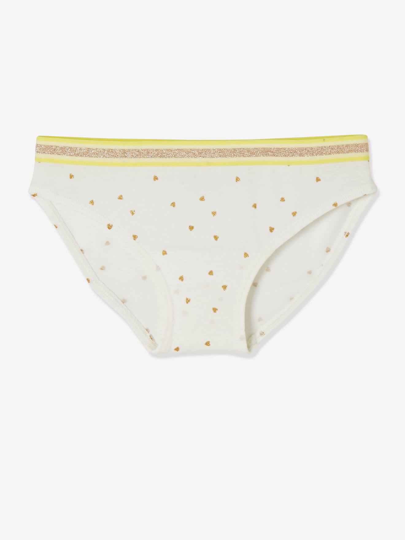 Lot de 5 culottes fille eau de rose rayé