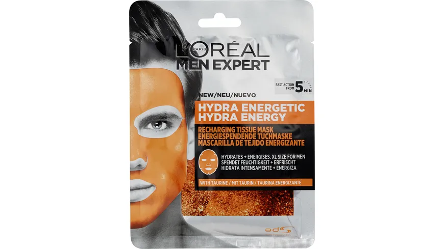 L'oréal Men Expert Hydraenergy Tuchmaske