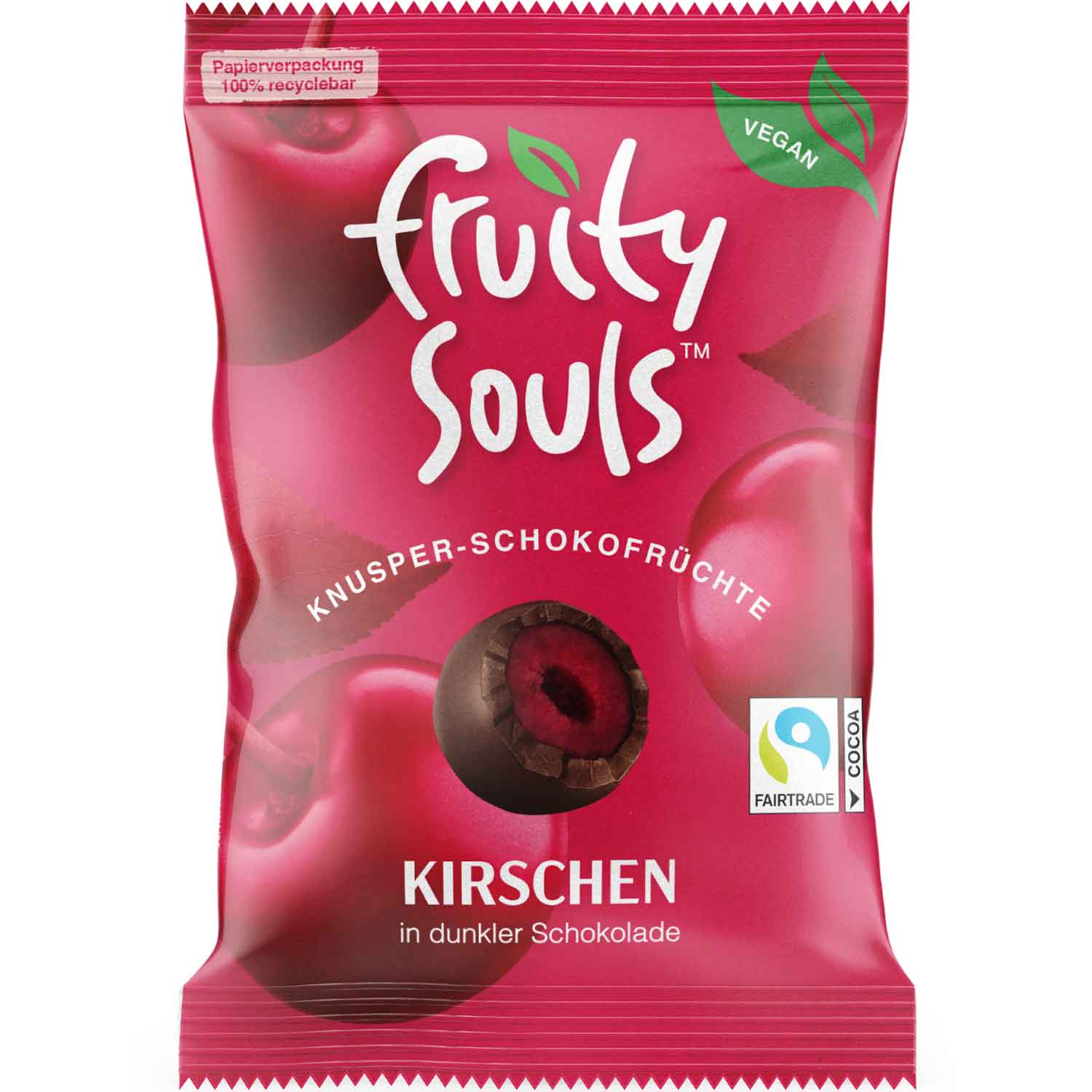 Fruity Souls Kirsche Zartbitter Vegan 80g