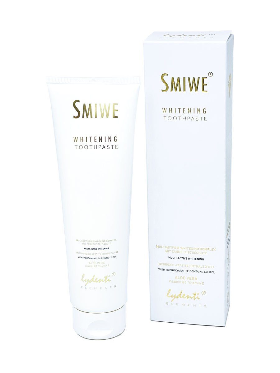LyDenti Zahnpasta Elements SMIWE Whitening Zahnpasta, Enthält Natriumfluorid 1000 ppm.